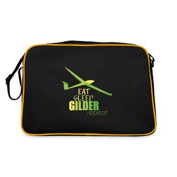 Gliding gliders - Retro Bag - black/gold - Back