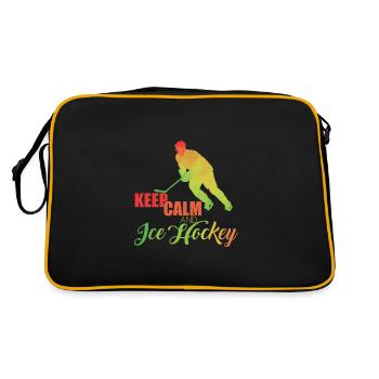 Eishockey - Retro Tasche - Schwarz/Gold - Hinten