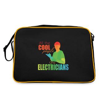Electrician - Retro Bag - black/gold - Back