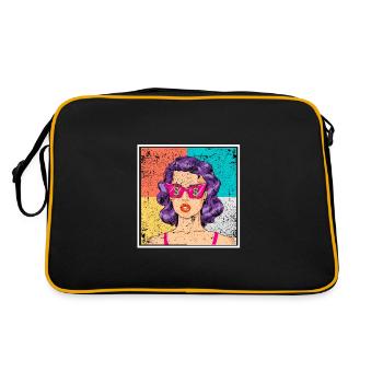 Pop art femmes hustler - Sac Retro - noir/or - Dos