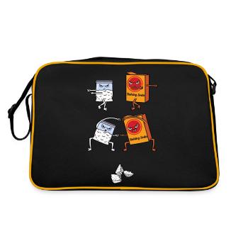 Anime Fusion Bicarbonate de soude Cocaïne Crack - Sac Retro - noir/or - Dos