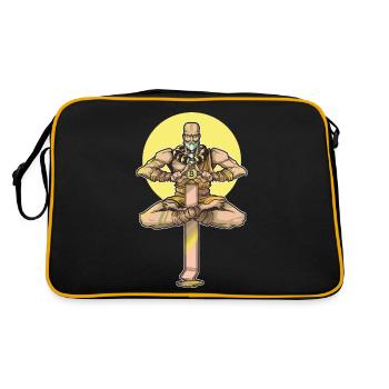 Bitcoin Monk Class RPG Jeu de rôle Table de table - Sac Retro - noir/or - Dos