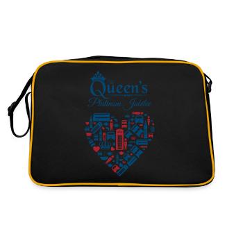 British Queen Monarchy Platinum Jubilee - Retro Bag - black/gold - Back