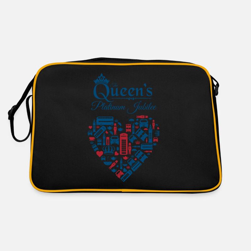 British Queen Monarchy Platinum Jubilee Retro Bag
