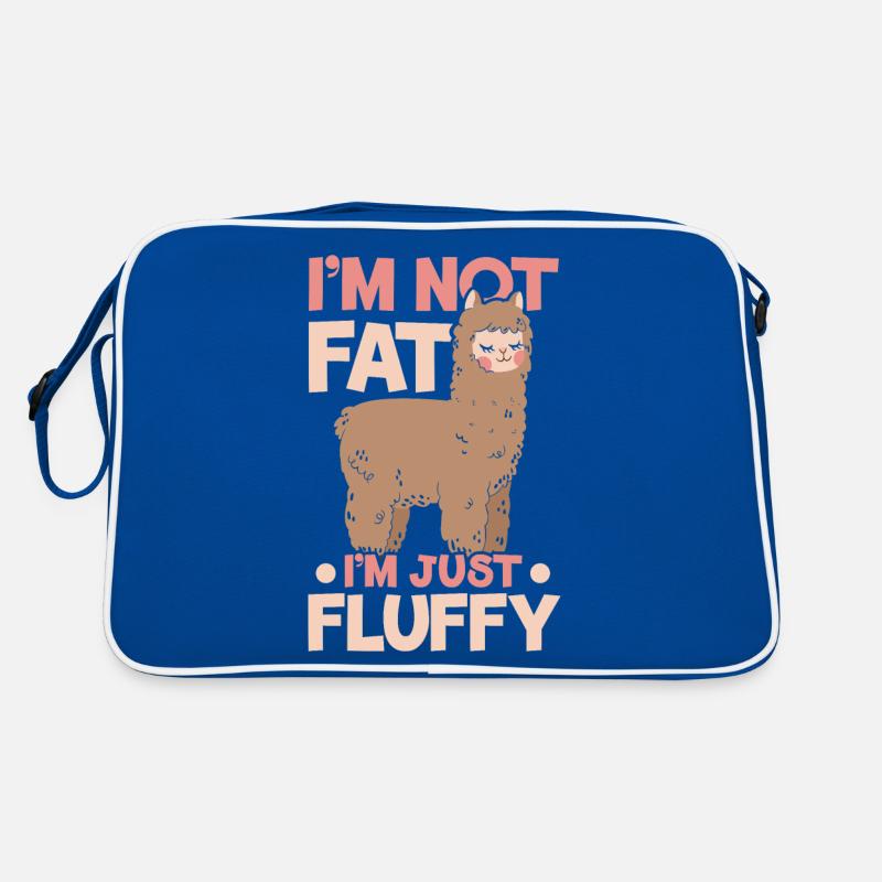 I'm not fat, I'm just fluffy alpaca N Retro Bag