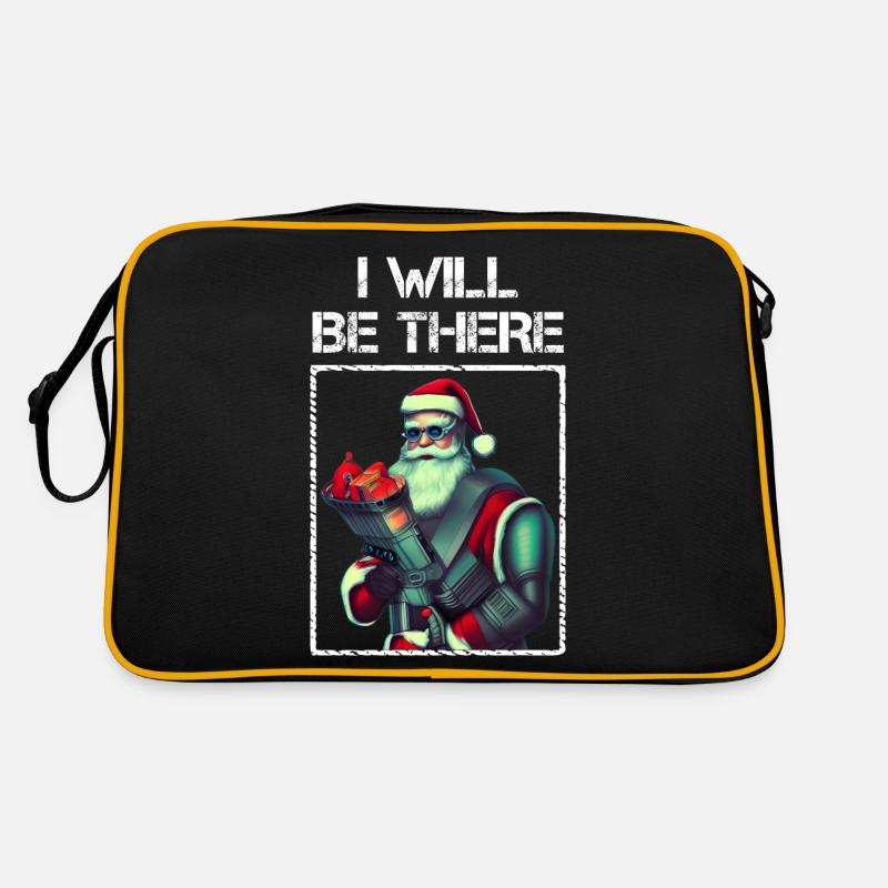Futuristisch Sci-Fi Punk Weihnachtsmann Cyborg Retro Tasche