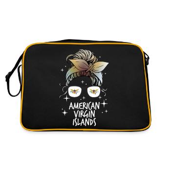 American Virgin Islands - Retro Bag - black/gold - Back