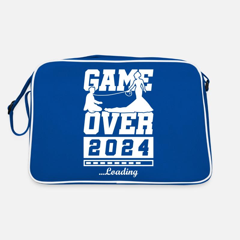 Hochzeit Loading 2024 Game Over Retro Tasche