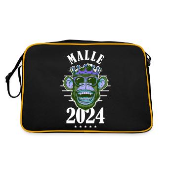 Malle 2024 Fête Singe Majorque - Sac Retro - noir/or - Dos