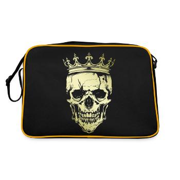 Couronne de Crâne Roi Or - Sac Retro - noir/or - Dos