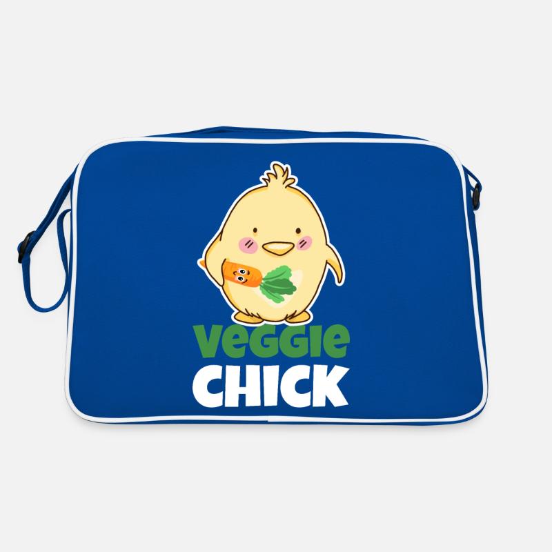 Vegetarierin Vegetarier Vegan Geschenkidee Retro Tasche