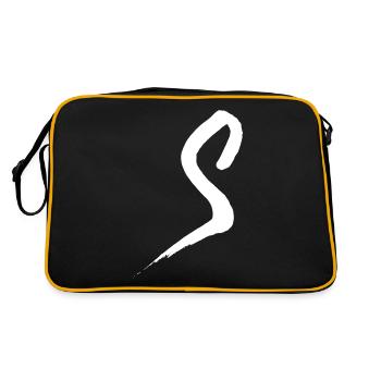 Trendy Cool Stylish S Lettre - Sac Retro - noir/or - Dos