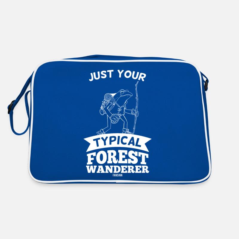 Frog wanders through the forest Retro Bag