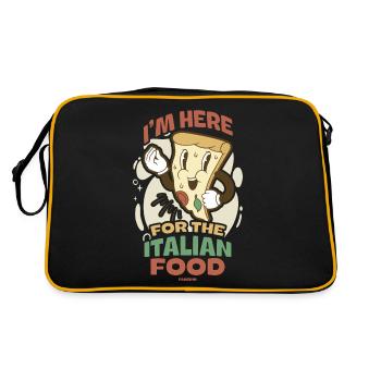 Italie Drapeau italien Italia Cadeau - Sac Retro - noir/or - Dos