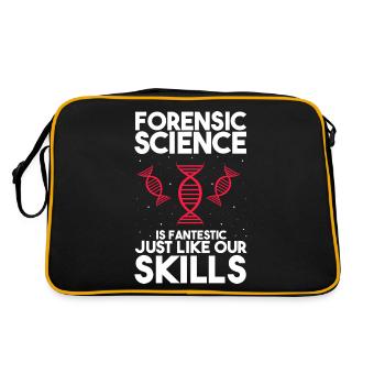 Gerichtsmediziner und Forensischer Analyst - Retro Tasche - Schwarz/Gold - Hinten