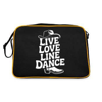 Amour en direct Danse en ligne Danse en ligne Danse amusante - Sac Retro - noir/or - Dos