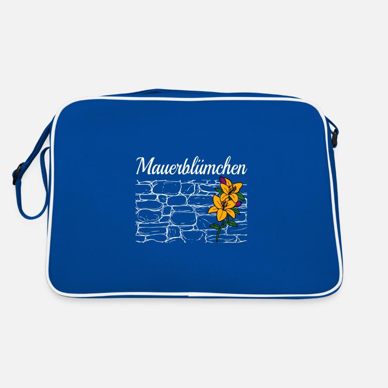 Mauerblümchen; Mauerblume Retro Tasche