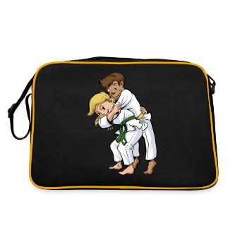 Children's judo - Retro Bag - black/gold - Back