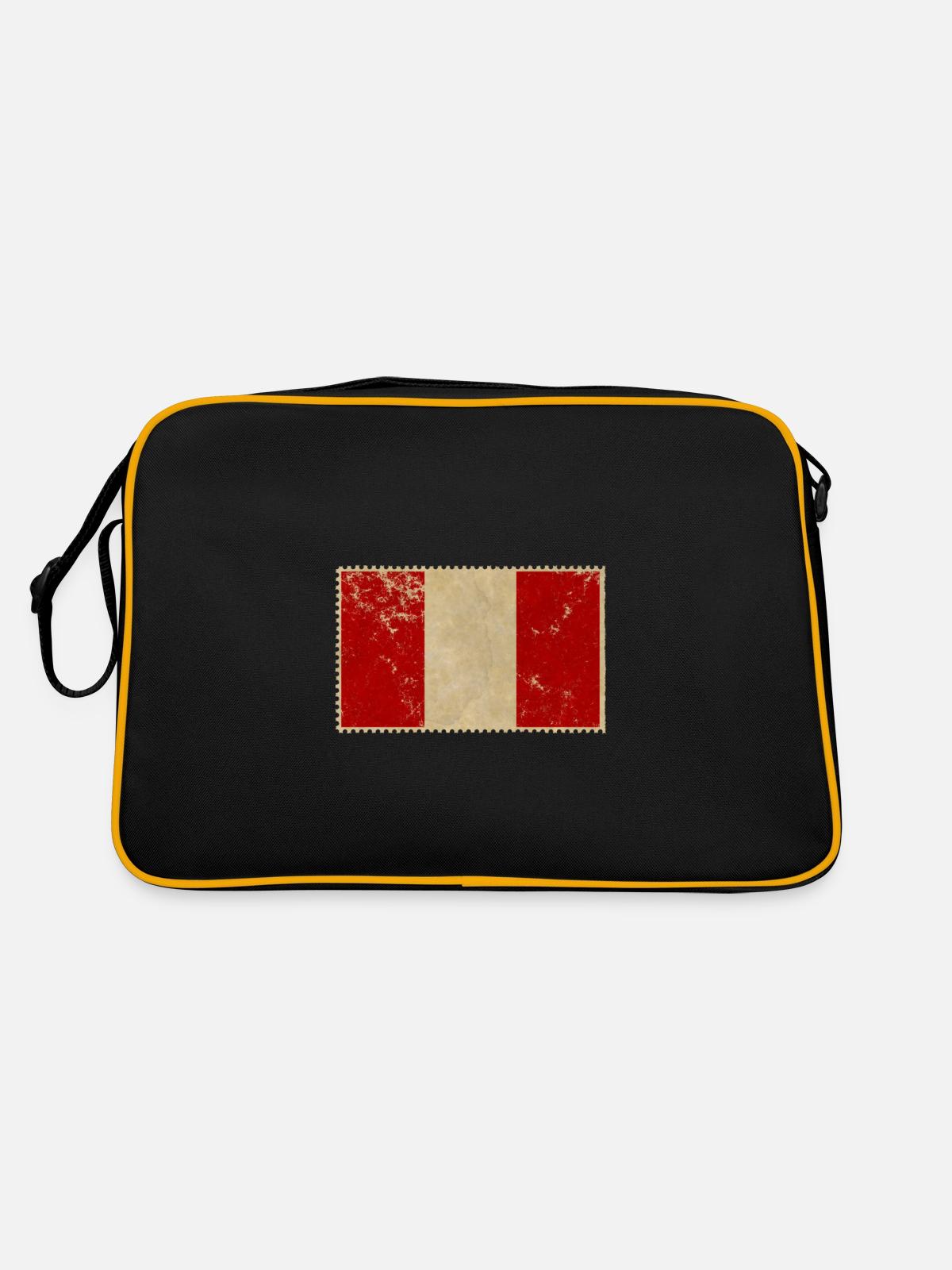 Pérou - Sac Retro - noir/or - Dos