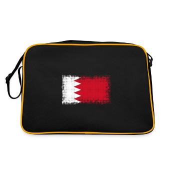 Bahrain - Retro Tasche - Schwarz/Gold - Hinten