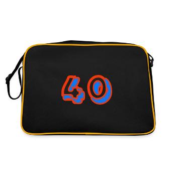 40. 40 YEARS. 40th ANNIVERSARY. 40TH ANNIVERSARY. - Retro Bag - black/gold - Back