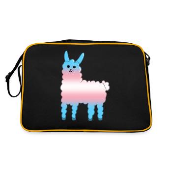 Llama Trans - Retro Bag - black/gold - Back
