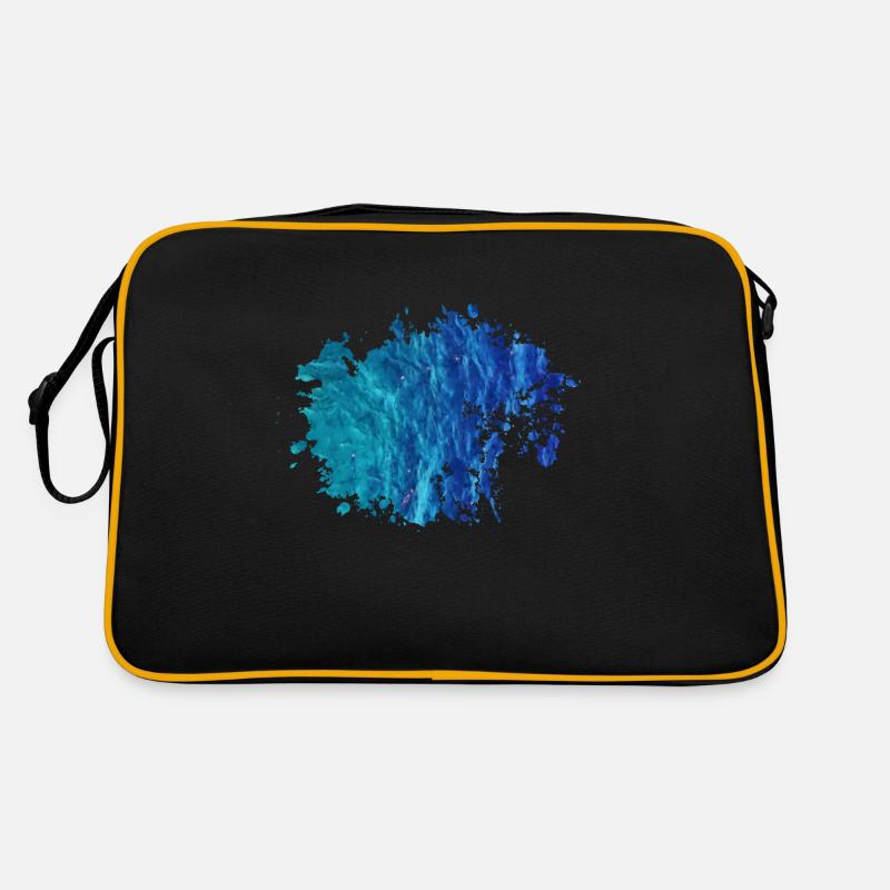 Wasser - Retro Tasche - Schwarz/Gold