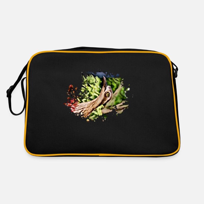 Komischer Vogel Retro Tasche