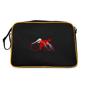 Conception de vélo de route - Sac Retro - noir/or - Dos