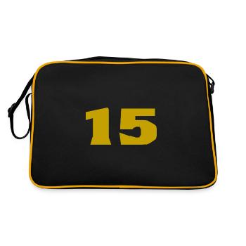 15. 15 ANS. 15e ANNIVERSAIRE. ANNIVERSAIRE 15 ANS. - Sac Retro - noir/or - Dos