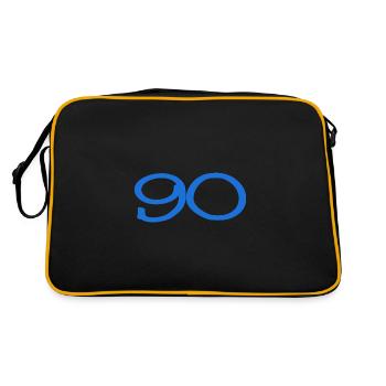 90. 90 JAHRE. 90-JÄHRIGES JUBILÄUM. 90-JÄHRIGES JUBILÄUM. - Retro Tasche - Schwarz/Gold - Hinten