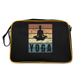Yoga Strech Sport Lotus Breathing Crunge Effect - Retro Bag - black/gold - Back