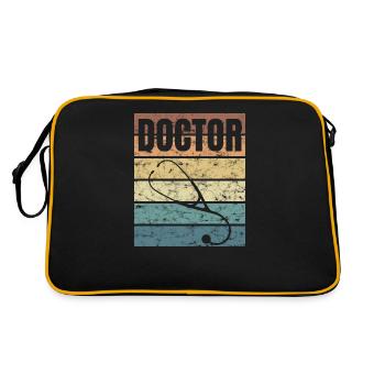 Docteur Docteur Crunge Effect Practice - Sac Retro - noir/or - Dos
