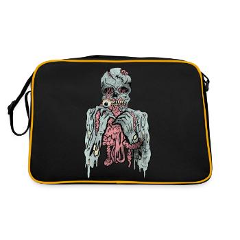 Scary Cannibal Zombies - Retro Bag - black/gold - Back
