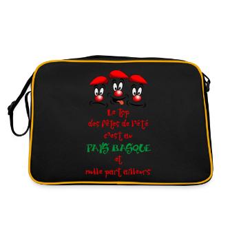 Festayres - pays basque - Sac Retro - noir/or - Dos