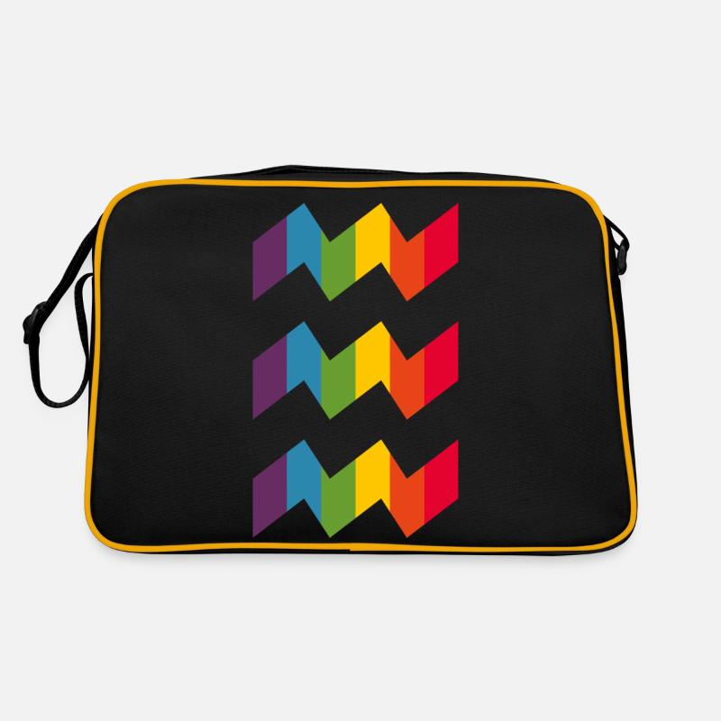 Eindhoven Rainbow - LGBTQ - Vibes - 2021 - Sac Retro - noir/or