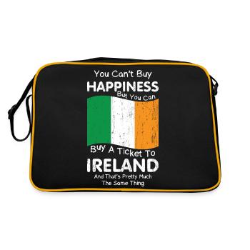 Ireland Irish Irish Flag Irish St Patricks Day - Retro Bag - black/gold - Back