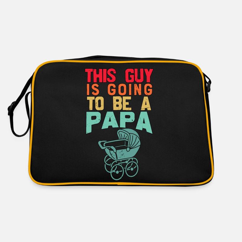 THIS GUY IS GOING TO BE A PAPA FUTURE FATHER Retro Bag