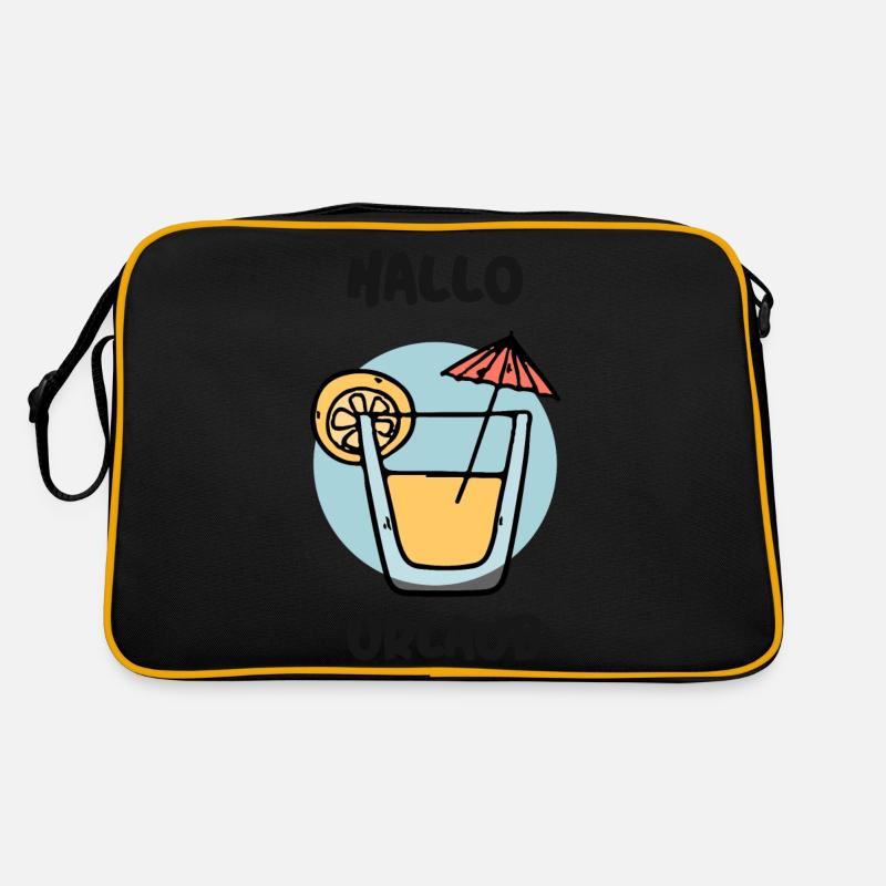 Hallo Urlaub Retro Tasche