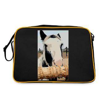 Sweet Tinker Pony - Retro Tasche - Schwarz/Gold - Hinten