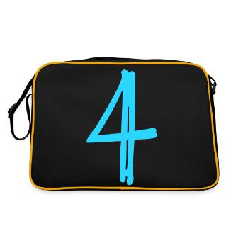 4 YEARS. 4th ANNIVERSARY. BIRTHDAY 4 YEARS. BIRTHDAY - Retro Bag - black/gold - Back