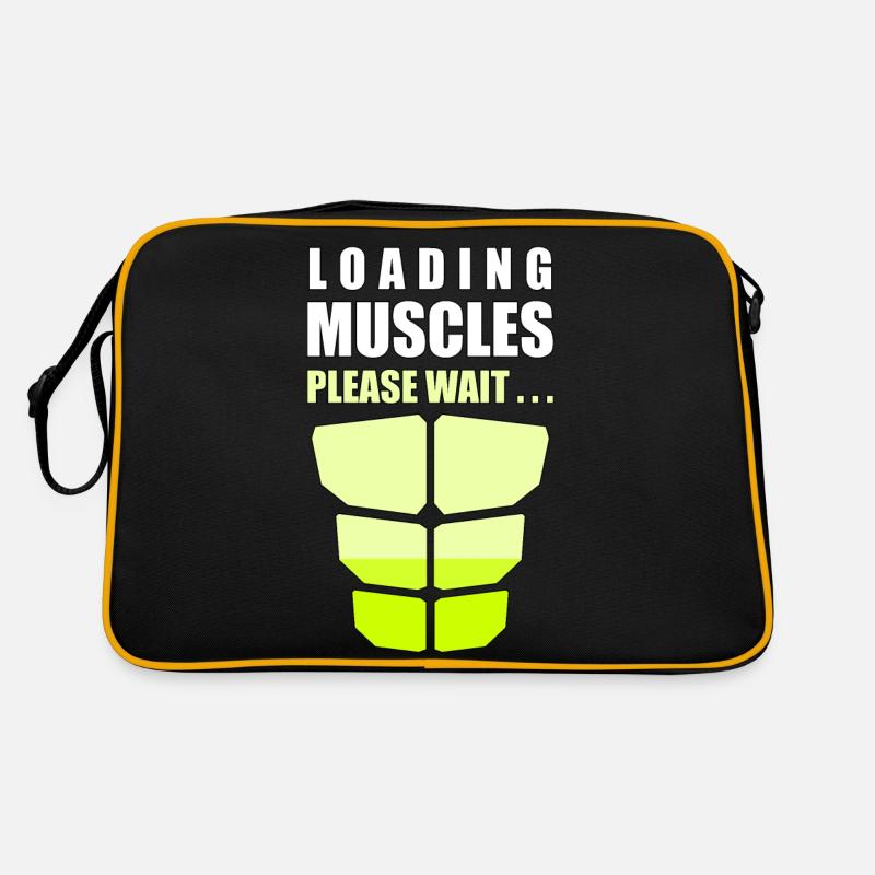 Muscles de chargement s’il vous plaît attendre Sac Retro