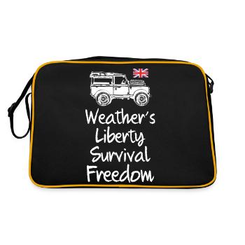 Weather Liberty Survival Freedom Landy - Retro Bag - black/gold - Back