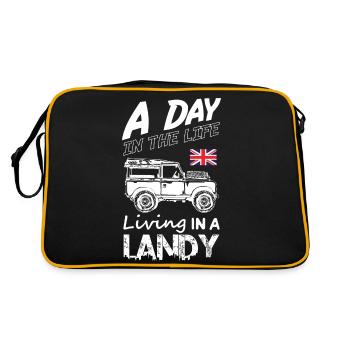 A Day In My Life Living in a Landy - Retro Bag - black/gold - Back