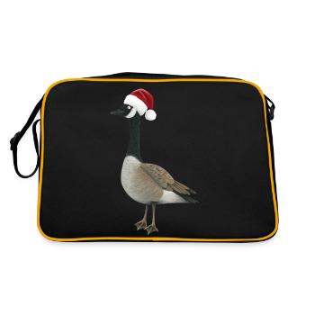 Oie de Noël - Sac Retro - noir/or - Dos