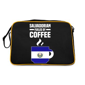 El Salvador - Retro Tasche - Schwarz/Gold - Hinten