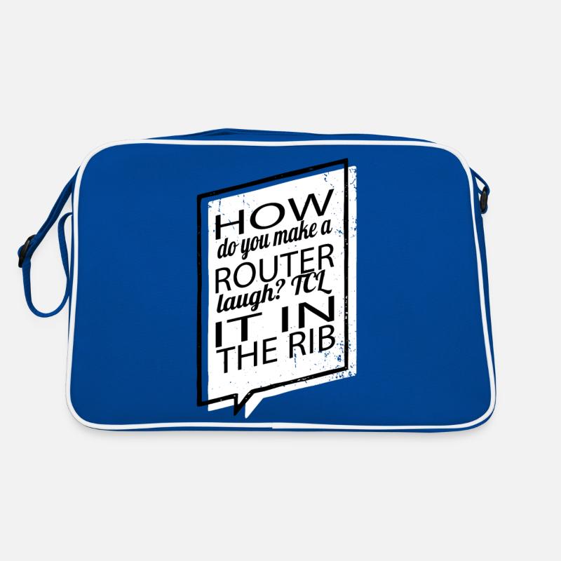 quote fun computer humour fullstack developer Retro Bag