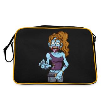 Female Zombie - Retro Bag - black/gold - Back
