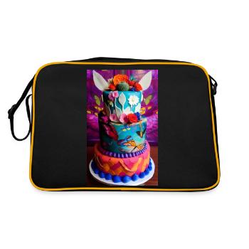 Super gâteau pour célébrer - Sac Retro - noir/or - Dos