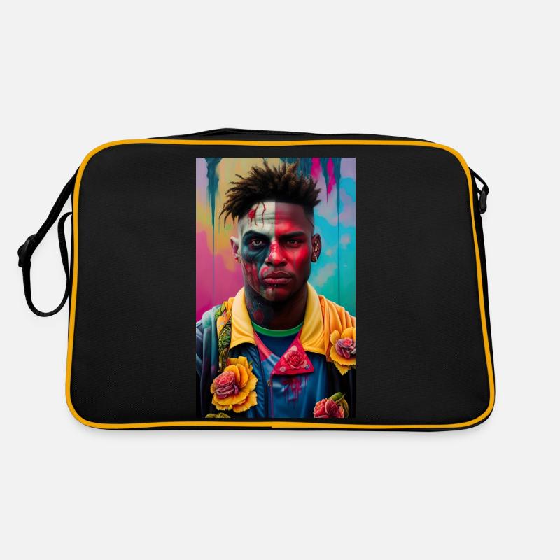 ARTWORK Gamer Will - Retro Tasche - Schwarz/Gold